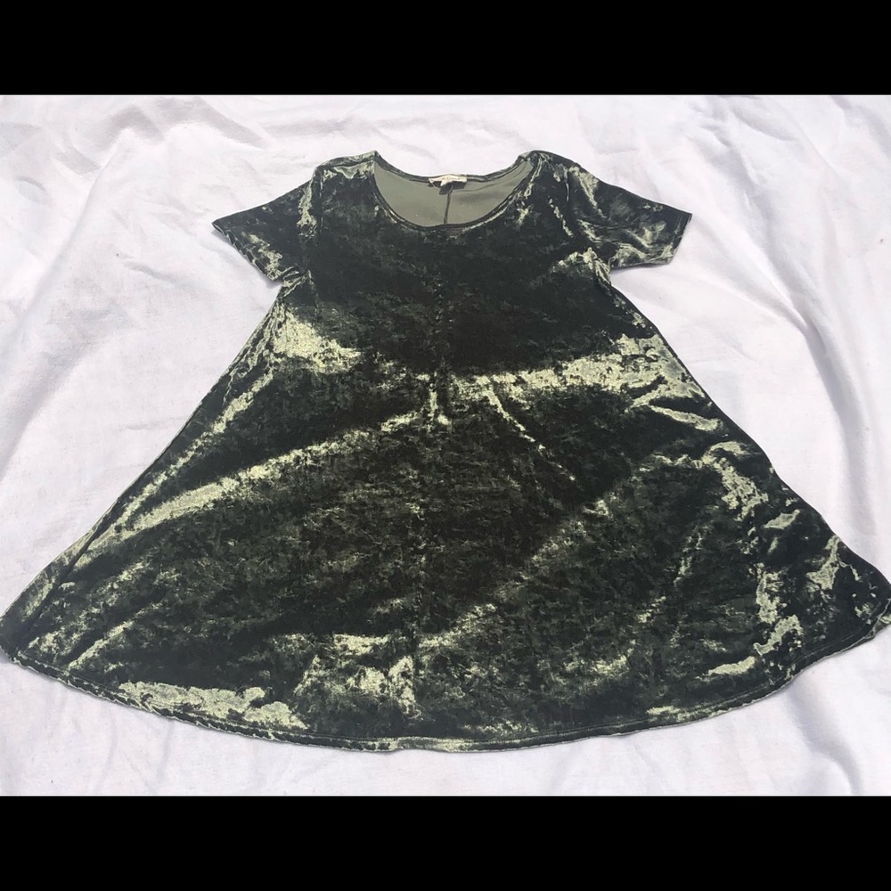 Rolla Coster sage velvet dress